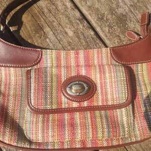 Vintage Etienne Signer Multicolor Striped Women's Bag